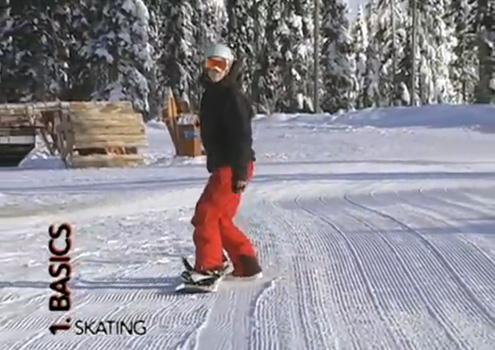 Snowboard Skating